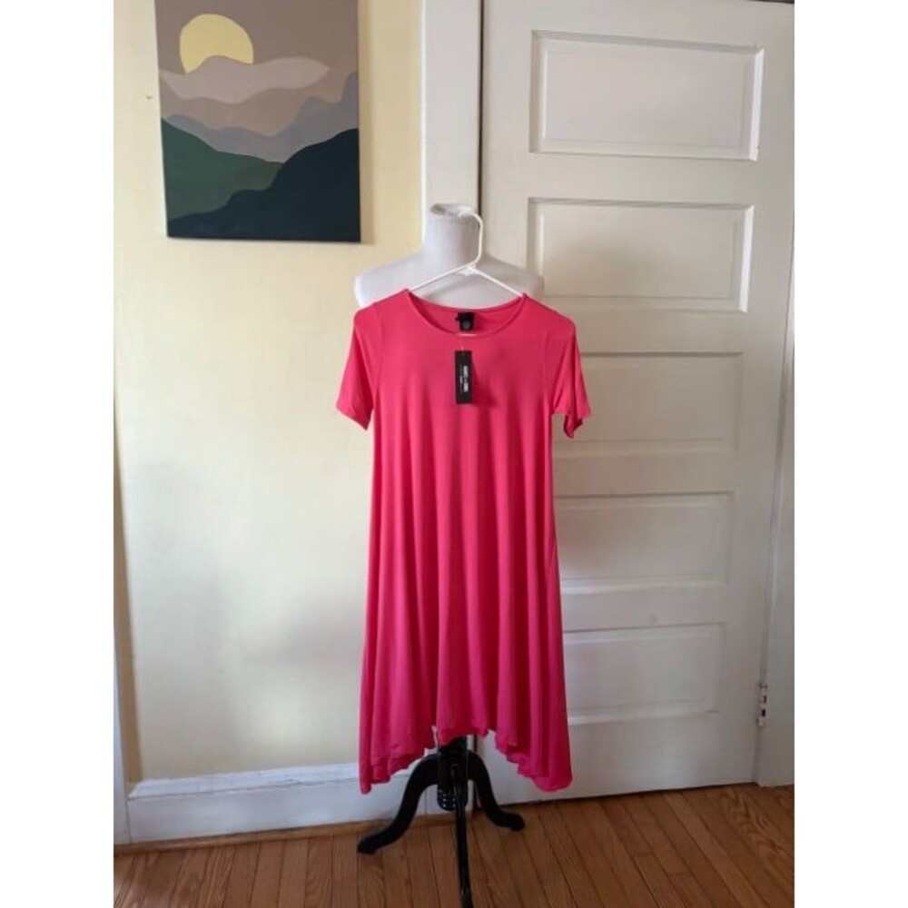 Agnes & Dora Joplin dress size XXS pink sway scoop neck modal soft party